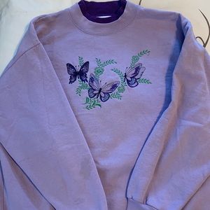 Country Store Butterfly Crewneck